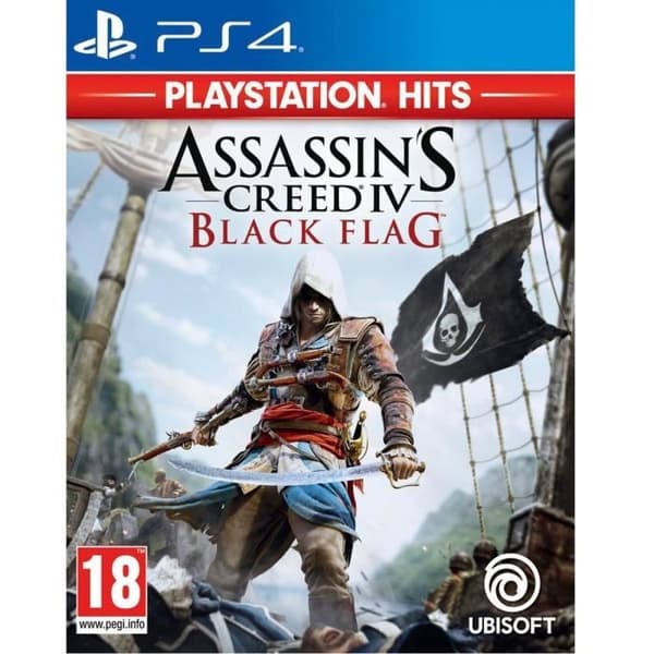 Assassin's Creed 4 Black Flag Playstation HITS PS4-spel Vit