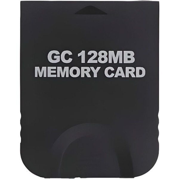 128MB (2043 block) svart minneskort för Nintendo GameCube eller Wii