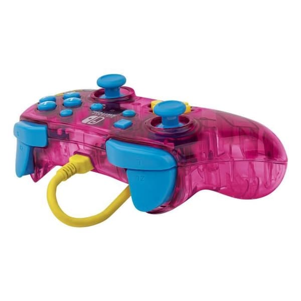 Spilcontroller - Nintendo Switch - Peach Rock candy - Kable - PDP - Rosa LYSERØD