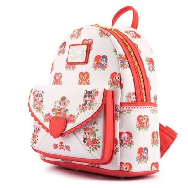 Reppu - LOUNGEFLY - Pahaenteiset Valentinit - Valkoinen - Aikuinen - Yhteensopiva Vit