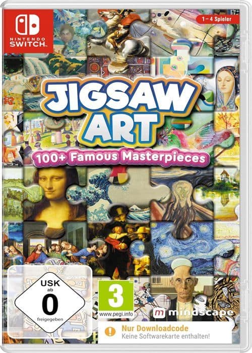 Pusselspel - Jigsaw Art - 100+ Kända Mästerverk - Nintendo Switch - Importversion - Spelbart på Franska