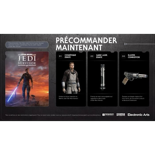 STAR WARS JEDI: SURVIVOR PS5-spil Svart
