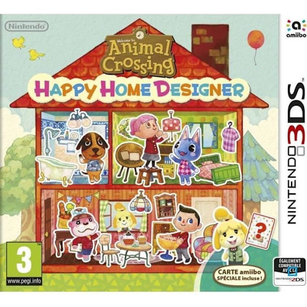 Animal Crossing Happy Home Designer 3DS hvid