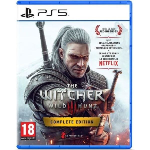 PS5-spil - CD PROJEKT RED - The Witcher 3: Wild Hunt Complete Edition - Rollespil - Boxed - Blu-Ray Vit