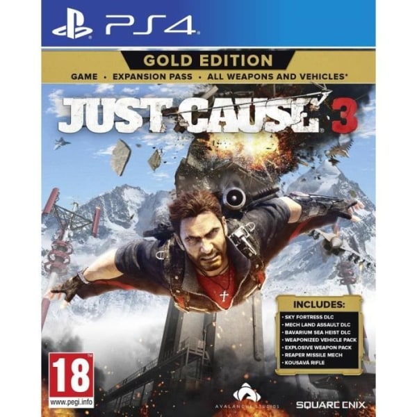 Just Cause 3 – Gold Edition (PS4) – Toimintapeli – Square Enix – Blu-Ray – 7. huhtikuuta 2017