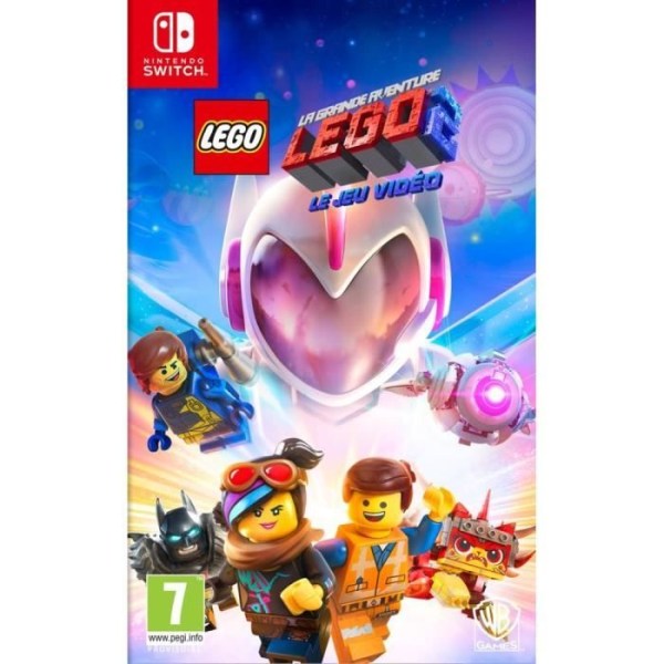 Switch Game - LEGO Movie 2 - Kaksoisvärähtelymoottori - LED-merkkivalo - Kuvakaappauspainike Vit