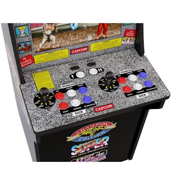 Street Fighter 2 arcade-pelipääte - Arcade 1UP -