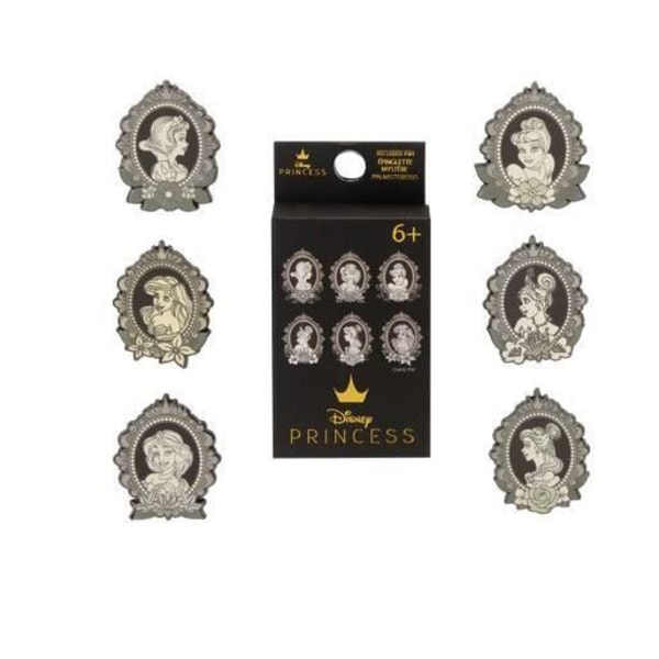 Samlerpins - Disney - Prinsesseportrætter - Metal - Unisex - Overraskelse inkluderet