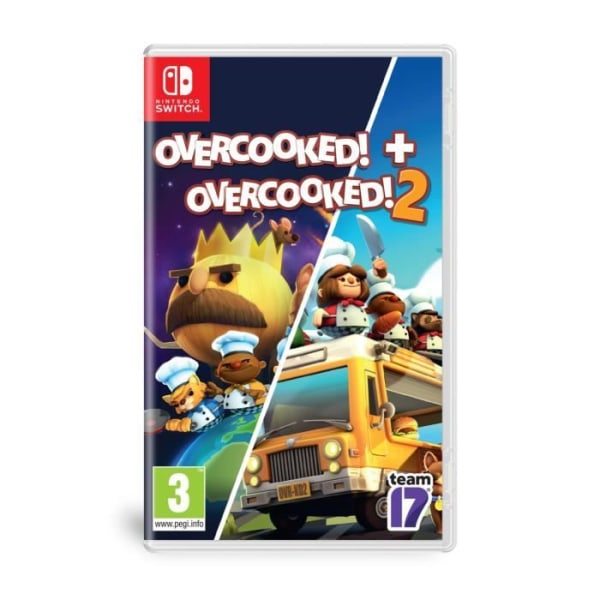 Overcooked Double Pack - Overcooked 1 &amp; Overcooked 2 Game SWITCH