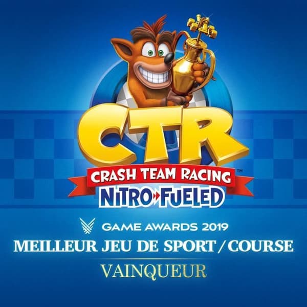 Crash Team Racing Nitro Fueled PS4-spel Vit