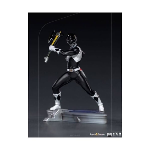 Patsas - RAUTA STUDIOT - Musta Ranger - 1/10 BDS Art Vaaka - 17 cm - Muovi - Hartsi Svart