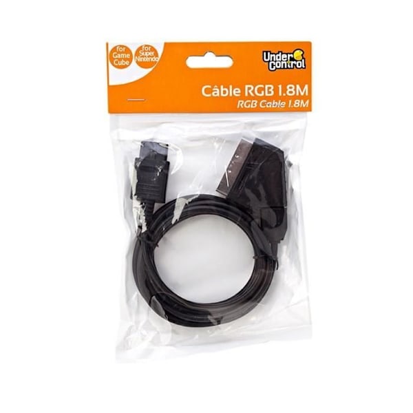 Scart/RGB kabel - Under kontrol - Game Cube - Kompatibel med Super Nintendo - 1,8 m - Kablet
