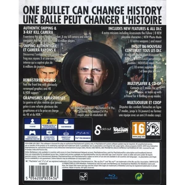 Sniper Elite V2 Remastered Playstation 4-spil