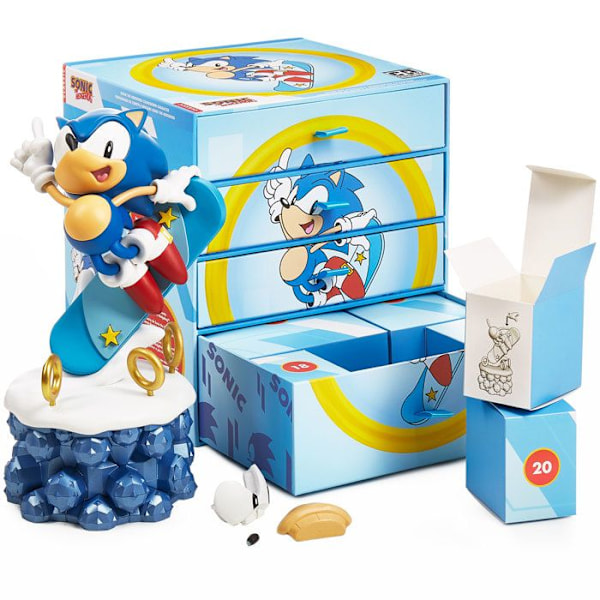 Numskull - Sonic the Hedgehog - 24-dages julekalender (bygge figurine Sonic) Flerfärgad