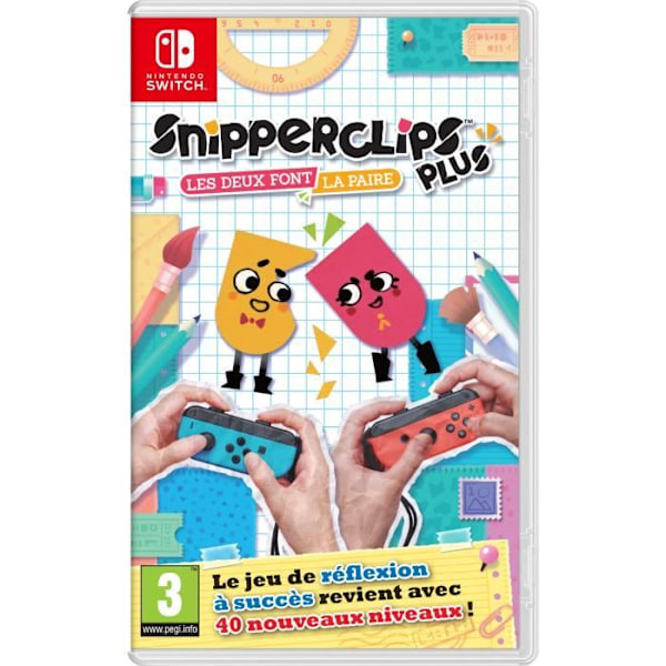 Snipperclips Plus - The Two Make a Pair • Nintendo Switch-spel