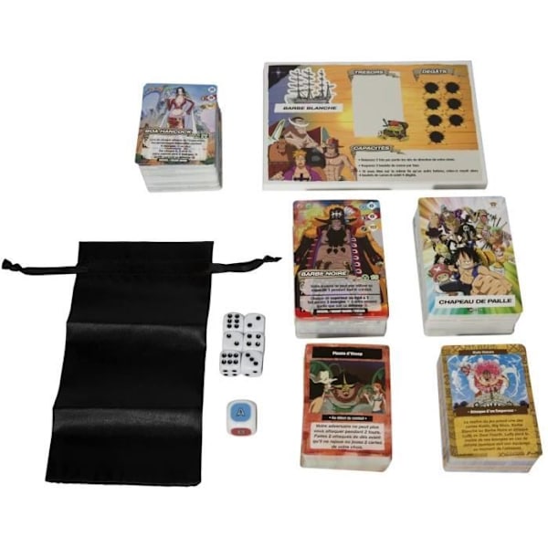 One Piece strategibrætspil - TOPI-SPIL - 90 brikker - 2 spiltilstande - Haki-kort Grå