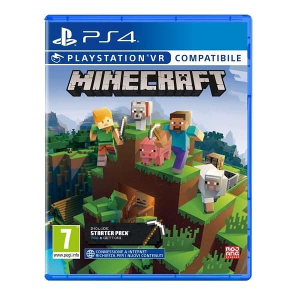 Videospil - SONY - Minecraft Starter Collection - Startpakke - PS4 - Multiplayer 1-8