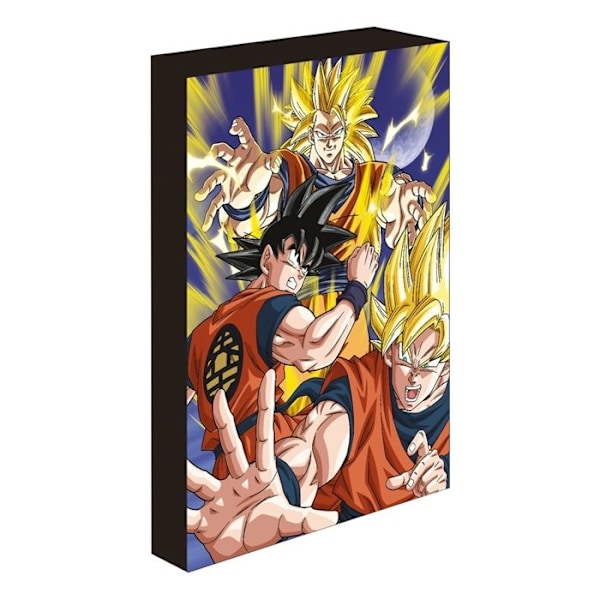 Børneramme - Pyramid - Dragonball Z Goku Super Saiyan - Gul/Sort/Orange - Væggdekoration - Indendørs gul/svart/orange