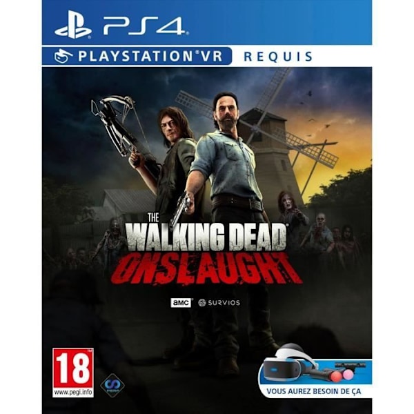 The Walking Dead Onslaught Standard Edition - VR krävs - PS4-spel Vit