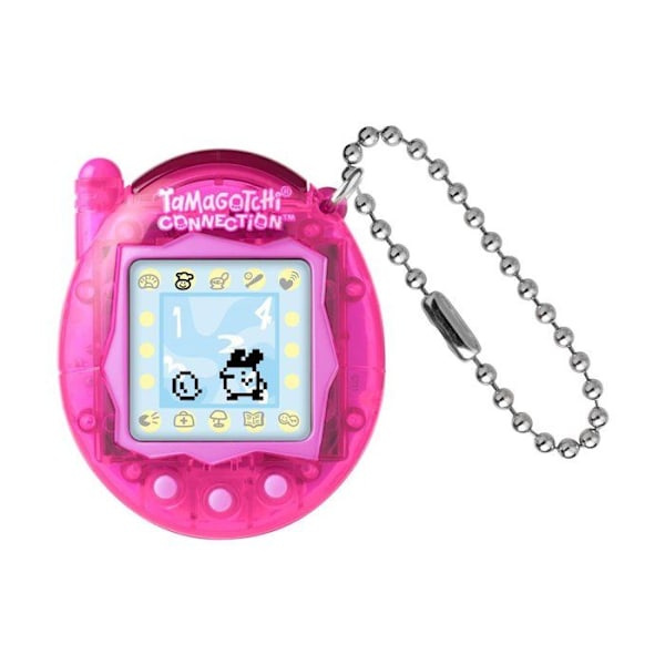 Tamagotchi-yhteys - läpinäkyvä vaaleanpunainen