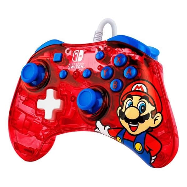 Spilcontroller - Nintendo Switch - Mario Rock Candy - Kable - PDP - Rød Röd