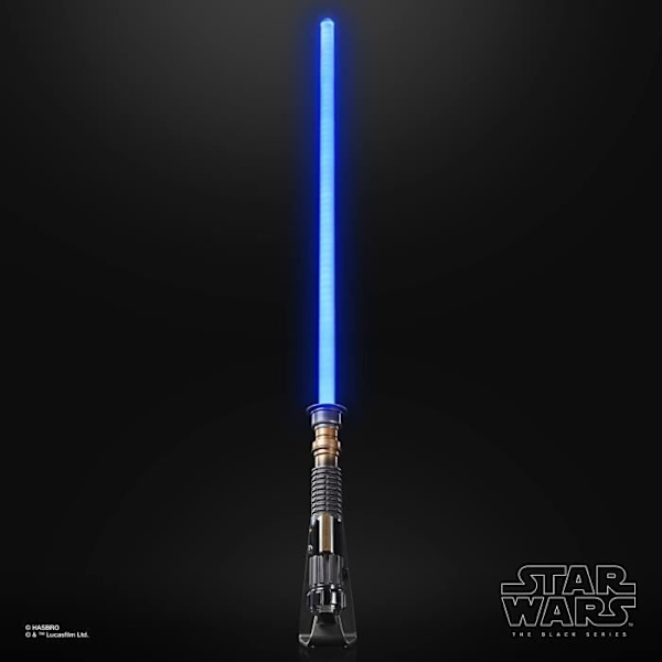 Obi-Wan Kenobi Force FX Elite lyssværd med LED og lydeffekter, Voksen Cosplay Element, Star Wars The Black Series, Flerfärgad