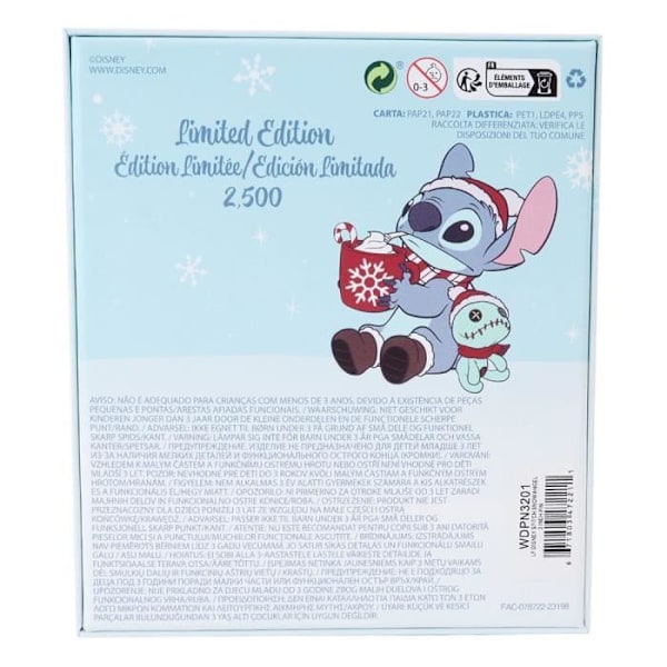 Pin's - Loungefly - Stitch NOËL - Emaloitu metalli - 8cm - Aikuisille