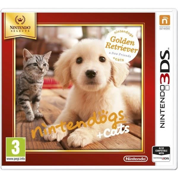 Videopeli - NINTENDO - NINTENDOGS & CATS LELUPUOLLA & UUDET YSTÄVÄT - 3DS - Simulaatio - 3+