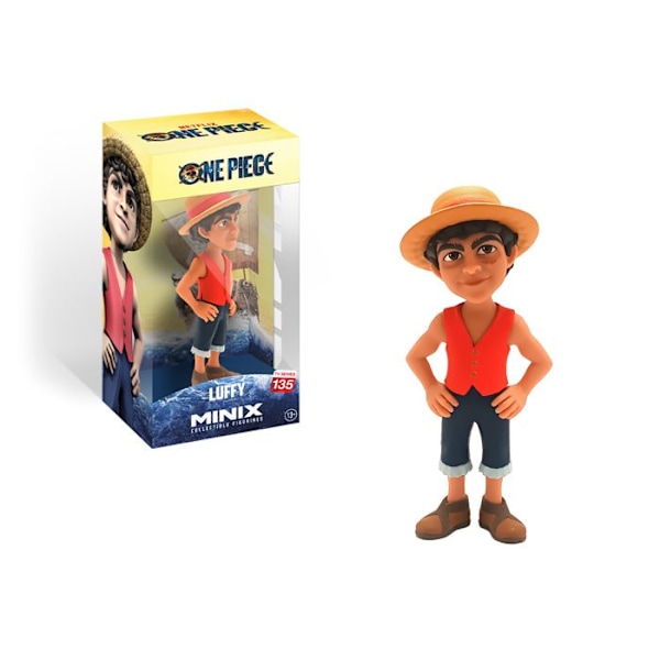 Figurin - Minix - One Piece - Monkey D Luffy Flerfärgad