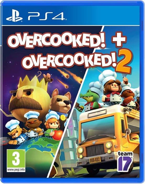 Videopeli - Overcooked! + Overcooked! 2 - Paketti - Jopa 4 pelaajaa - Simulaatio PS4