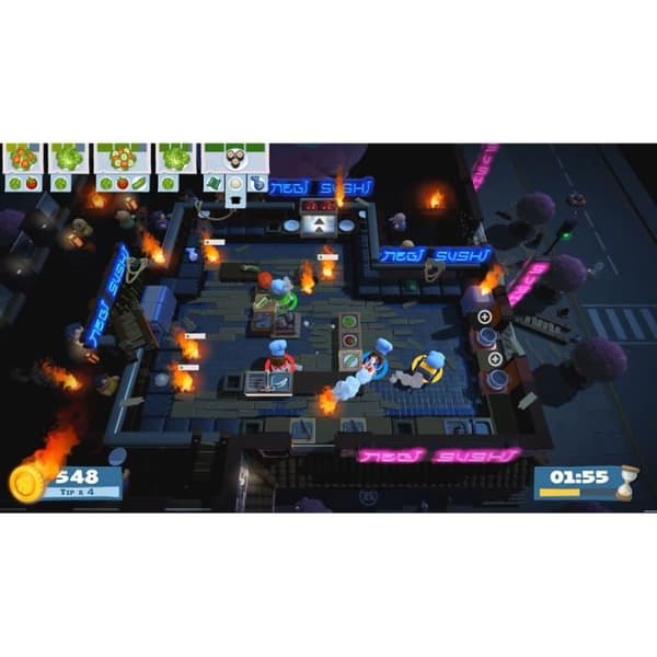 Videopeli - Overcooked! + Overcooked! 2 - Paketti - Jopa 4 pelaajaa - Simulaatio PS4