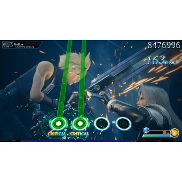 Theatrhythm Final Bar Line Switch Game hvid