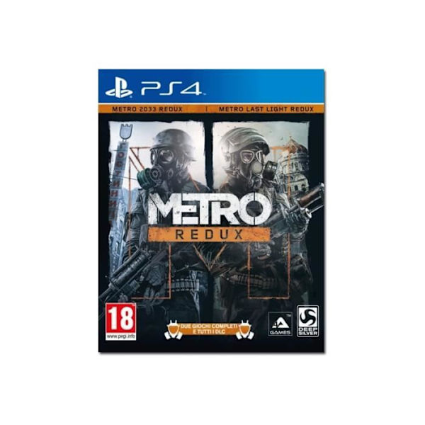 Videopeli - Metro - Metro Redux - PS4 - Ampuminen - FPS - 1-2 pelaajaa