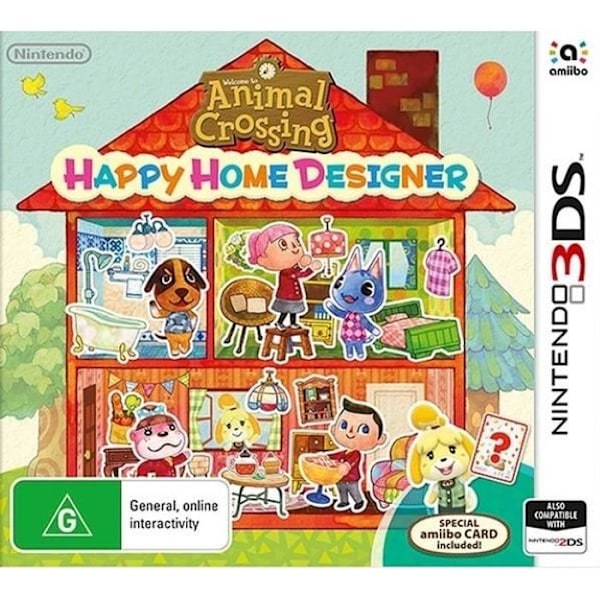 Videospil - ANIMAL CROSSING - HAPPY HOME DESIGNER - 3DS - Patron - Simulering - 3+