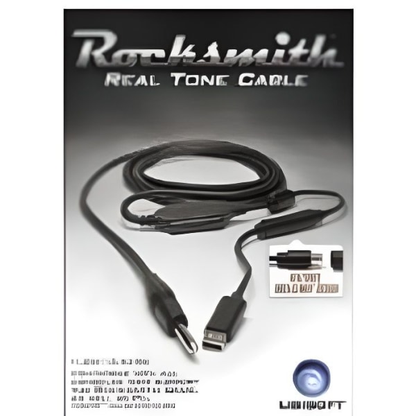 Kabel - Ubisoft - Rocksmith - 3,429 m - Sort - Trådet - Tilslutning