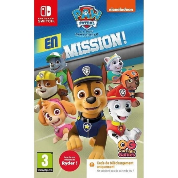 Paw Patrol Nintendo Switch Game - Kode i en kasse