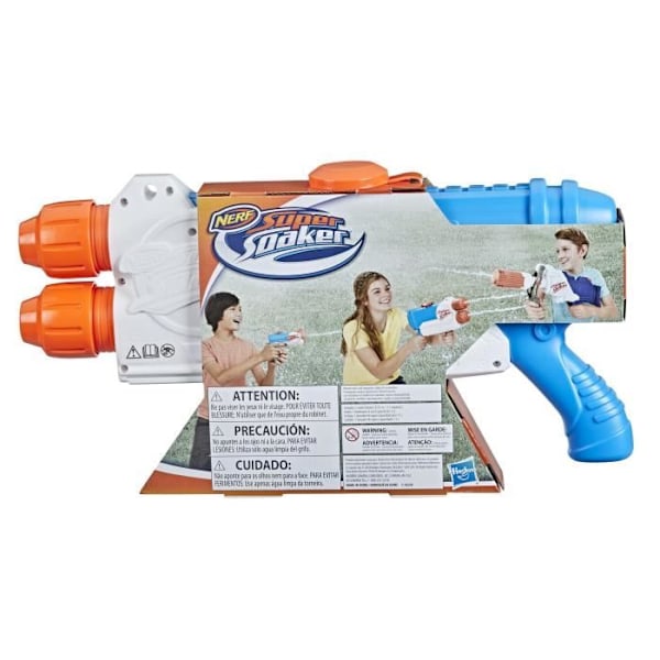 NERF SUPER SOAKER Barracuda Vandpistol - Dobbeltvanding - 1L Tank