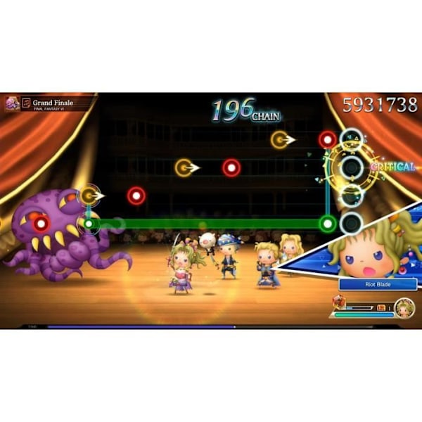 Theatrhythm Final Bar Line Switch Game hvid