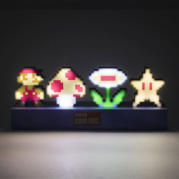 Valaisimet-Lamppu - Super Mario - Ikoni Blå