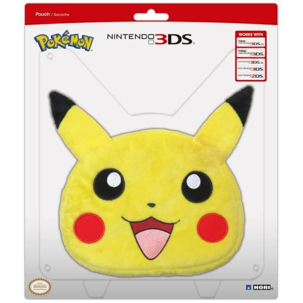 Pikachu plyschväska för 3DS gult och svart