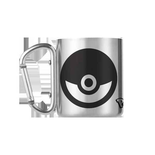 Campingkop - Pokemon - Pokebold - Rustfrit stål - 220ml - Grå