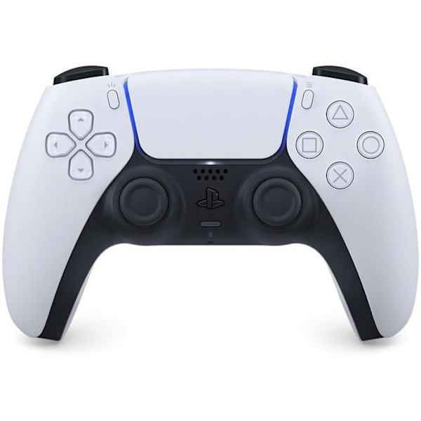 Spilcontroller - Sony - DualSense PS5 - Trådløs - Vibration - Immersiv haptisk feedback Vit
