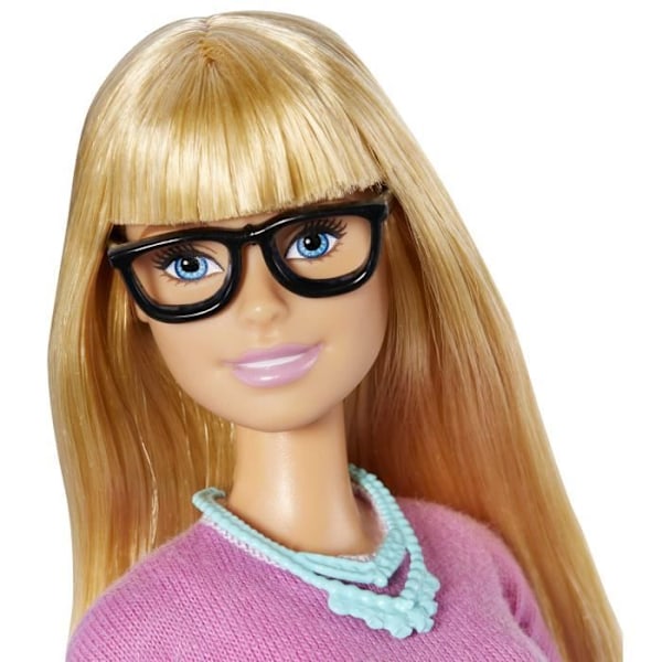 Barbie-docka - Barbie - Lärare - Blond - 10 utbildningstillbehör - Flerfärgad Flerfärgad