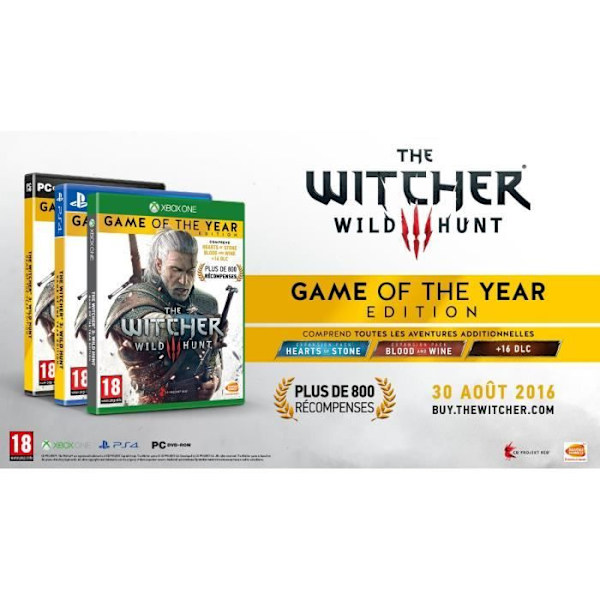 The Witcher 3: Wild Hunt Goty Edition Xbox One-spel Vit