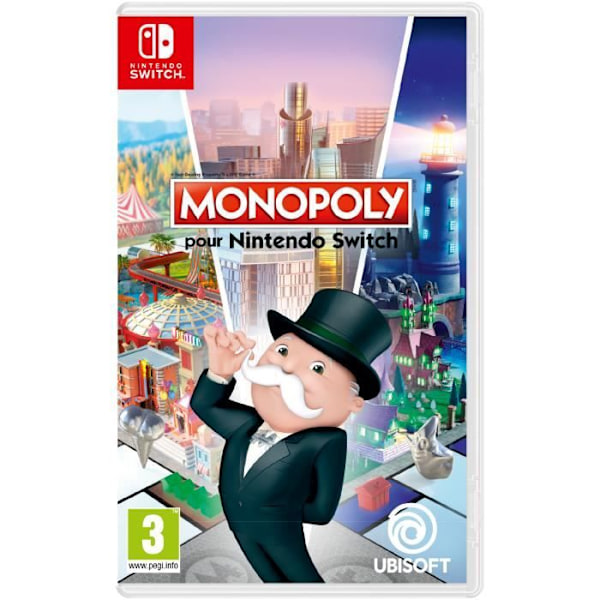 Monopoli - UBISOFT - Monopoli Nintendo Swtichille - Lautapeli - Mario - 8 vuotta ja enemmän - Sisätiloissa - Sekä pojille että tytöille
