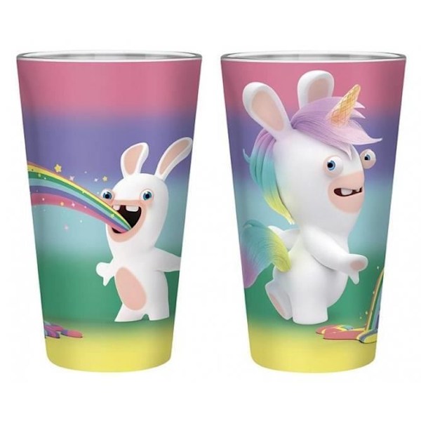 RABBIDS - Rainbow - XXL glas 400ml