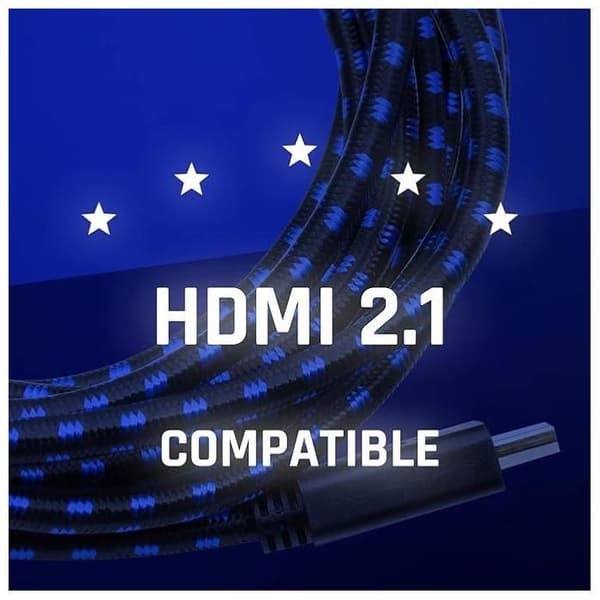 HDMI-kabel - SNAKEBYTE - Pro 4K - 3 meter - Sort/Blå - Kompatibel med PS4 Sort/blå