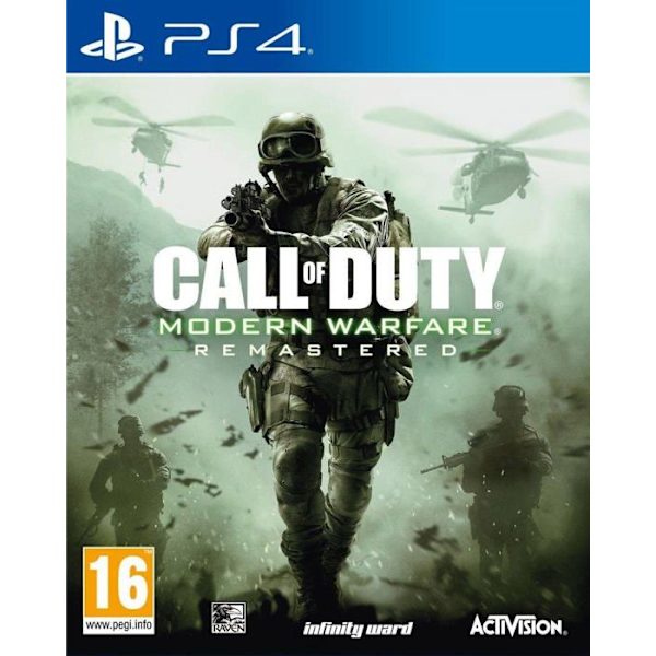 Videospil - Activision - Call of Duty Modern Warfare Remastered - PS4 - 1 til 12 spillere - Forbedret grafik