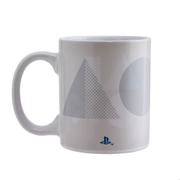 Mugg - Playstation - PS5 - Termofärgad - 300ml - Rund - Vit Färg