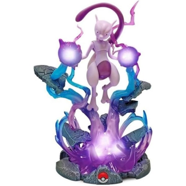 Figurine - POKEMON - Mewtwo - Ljusstatyett 25cm - Plast - Resin